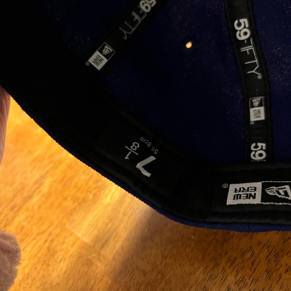 NWO stickers Dodgers Dad Fitted Hat 7 1/8 - Picture 3 of 4